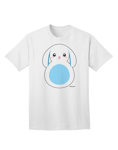 Stylish Blue Adult T-Shirt featuring Adorable Bunny with Floppy Ears by TooLoud-Mens T-shirts-TooLoud-White-Small-Davson Sales