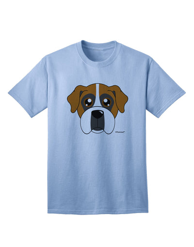 Stylish Boxer Dog Adult T-Shirt for Dog Lovers-Mens T-shirts-TooLoud-Light-Blue-Small-Davson Sales