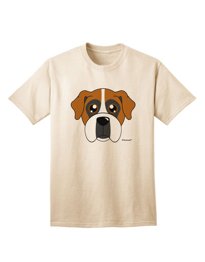 Stylish Boxer Dog Adult T-Shirt for Dog Lovers-Mens T-shirts-TooLoud-Natural-Small-Davson Sales