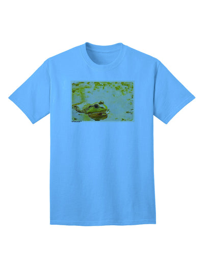 Stylish Bullfrog In Watercolor Adult T-Shirt Offered by TooLoud-Mens T-shirts-TooLoud-Aquatic-Blue-Small-Davson Sales