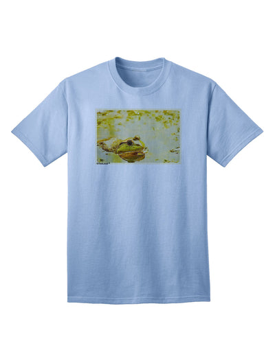 Stylish Bullfrog In Watercolor Adult T-Shirt Offered by TooLoud-Mens T-shirts-TooLoud-Light-Blue-Small-Davson Sales