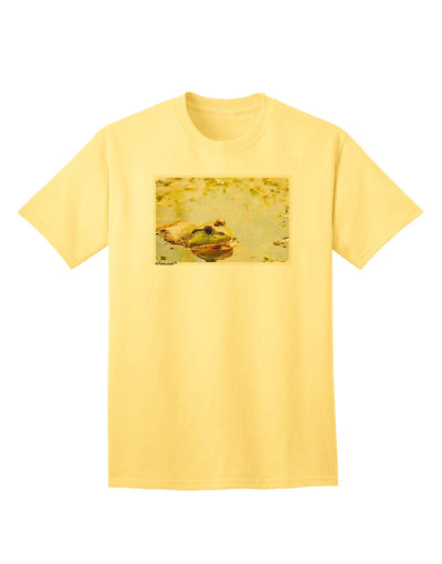 Stylish Bullfrog In Watercolor Adult T-Shirt Offered by TooLoud-Mens T-shirts-TooLoud-Yellow-Small-Davson Sales