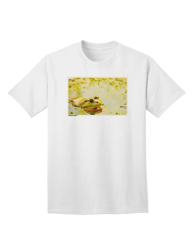 Stylish Bullfrog In Watercolor Adult T-Shirt Offered by TooLoud-Mens T-shirts-TooLoud-White-Small-Davson Sales