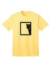 Stylish Cat Peeking Adult T-Shirt by TooLoud-Mens T-shirts-TooLoud-Yellow-Small-Davson Sales