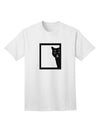 Stylish Cat Peeking Adult T-Shirt by TooLoud-Mens T-shirts-TooLoud-White-Small-Davson Sales