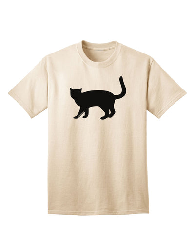 Stylish Cat Silhouette Adult T-Shirt by TooLoud for Fashion Enthusiasts-Mens T-shirts-TooLoud-Natural-Small-Davson Sales