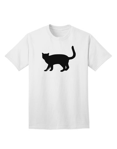 Stylish Cat Silhouette Adult T-Shirt by TooLoud for Fashion Enthusiasts-Mens T-shirts-TooLoud-White-Small-Davson Sales