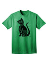 Stylish Cat Silhouette Adult T-Shirt for Cat Lovers by TooLoud-Mens T-shirts-TooLoud-Kelly-Green-Small-Davson Sales