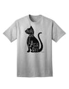 Stylish Cat Silhouette Adult T-Shirt for Cat Lovers by TooLoud-Mens T-shirts-TooLoud-AshGray-Small-Davson Sales