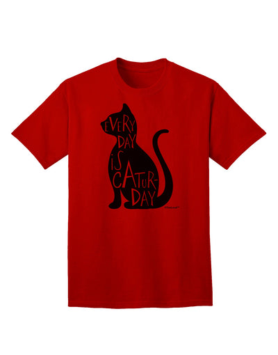 Stylish Cat Silhouette Adult T-Shirt for Cat Lovers by TooLoud-Mens T-shirts-TooLoud-Red-Small-Davson Sales