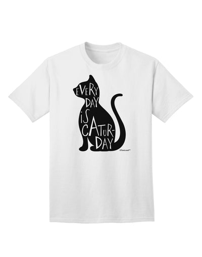 Stylish Cat Silhouette Adult T-Shirt for Cat Lovers by TooLoud-Mens T-shirts-TooLoud-White-Small-Davson Sales