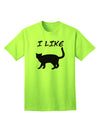 Stylish Cat Silhouette Design Adult T-Shirt by TooLoud-Mens T-shirts-TooLoud-Neon-Green-Small-Davson Sales