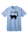 Stylish Cat Silhouette Design Adult T-Shirt by TooLoud-Mens T-shirts-TooLoud-Light-Blue-Small-Davson Sales