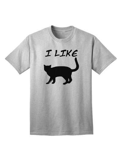 Stylish Cat Silhouette Design Adult T-Shirt by TooLoud-Mens T-shirts-TooLoud-AshGray-Small-Davson Sales