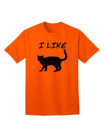 Stylish Cat Silhouette Design Adult T-Shirt by TooLoud-Mens T-shirts-TooLoud-Orange-Small-Davson Sales