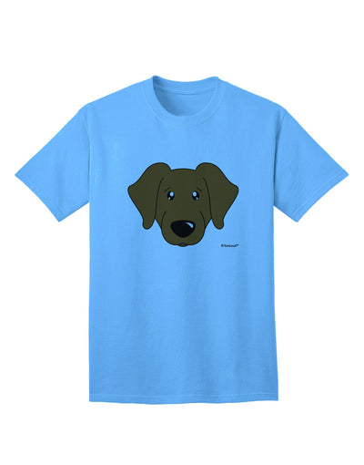 Stylish Chocolate Labrador Retriever Dog Adult T-Shirt by TooLoud-Mens T-shirts-TooLoud-Aquatic-Blue-Small-Davson Sales