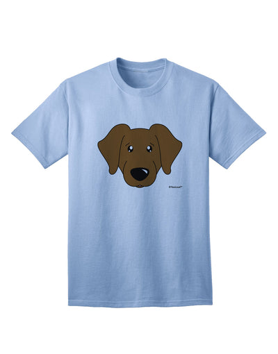 Stylish Chocolate Labrador Retriever Dog Adult T-Shirt by TooLoud-Mens T-shirts-TooLoud-Light-Blue-Small-Davson Sales