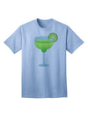 Stylish Cinco de Mayo Adult T-Shirt: Green Margarita with Lime by TooLoud-Mens T-shirts-TooLoud-Light-Blue-Small-Davson Sales