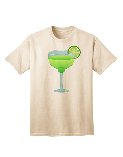 Stylish Cinco de Mayo Adult T-Shirt: Green Margarita with Lime by TooLoud-Mens T-shirts-TooLoud-Natural-Small-Davson Sales