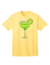 Stylish Cinco de Mayo Adult T-Shirt: Green Margarita with Lime by TooLoud-Mens T-shirts-TooLoud-Yellow-Small-Davson Sales