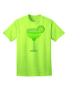 Stylish Cinco de Mayo Adult T-Shirt: Green Margarita with Lime by TooLoud-Mens T-shirts-TooLoud-Neon-Green-Small-Davson Sales