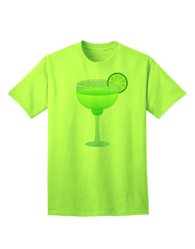 Stylish Cinco de Mayo Adult T-Shirt: Green Margarita with Lime by TooLoud-Mens T-shirts-TooLoud-Neon-Green-Small-Davson Sales