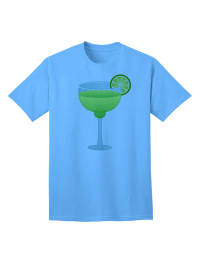 Stylish Cinco de Mayo Adult T-Shirt: Green Margarita with Lime by TooLoud-Mens T-shirts-TooLoud-Aquatic-Blue-Small-Davson Sales