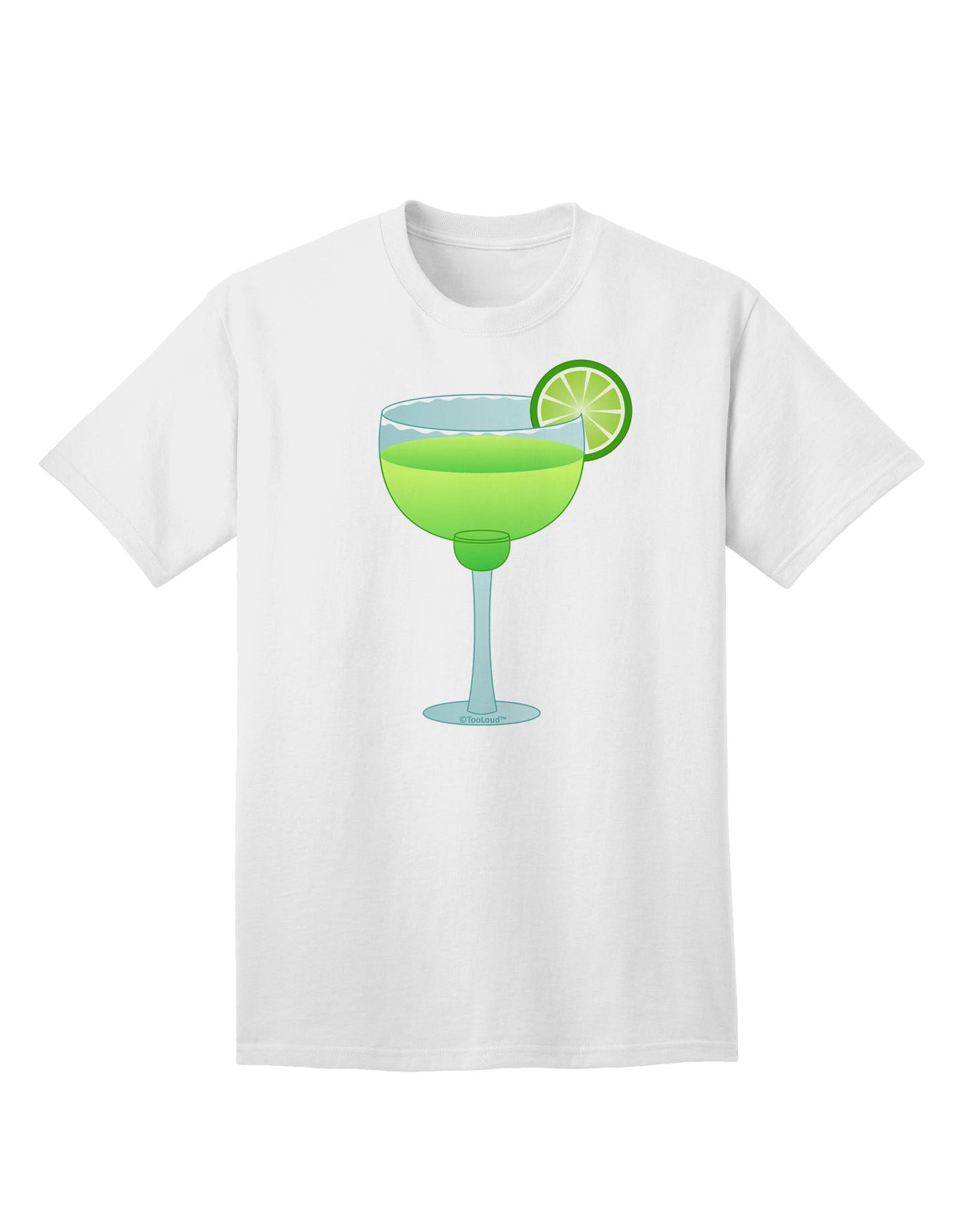 Stylish Cinco de Mayo Adult T-Shirt: Green Margarita with Lime by TooLoud-Mens T-shirts-TooLoud-White-Small-Davson Sales