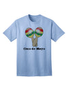 Stylish Cinco de Mayo Adult T-Shirt featuring Adorable Maracas Design by TooLoud-Mens T-shirts-TooLoud-Light-Blue-Small-Davson Sales