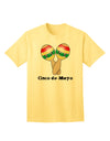 Stylish Cinco de Mayo Adult T-Shirt featuring Adorable Maracas Design by TooLoud-Mens T-shirts-TooLoud-Yellow-Small-Davson Sales