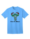 Stylish Cinco de Mayo Adult T-Shirt featuring Adorable Maracas Design by TooLoud-Mens T-shirts-TooLoud-Aquatic-Blue-Small-Davson Sales