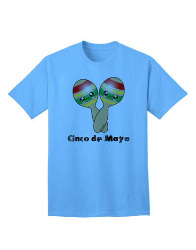 Stylish Cinco de Mayo Adult T-Shirt featuring Adorable Maracas Design by TooLoud-Mens T-shirts-TooLoud-Aquatic-Blue-Small-Davson Sales