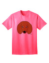 Stylish Doxie Dachshund Dog Adult T-Shirt by TooLoud-Mens T-shirts-TooLoud-Neon-Pink-Small-Davson Sales