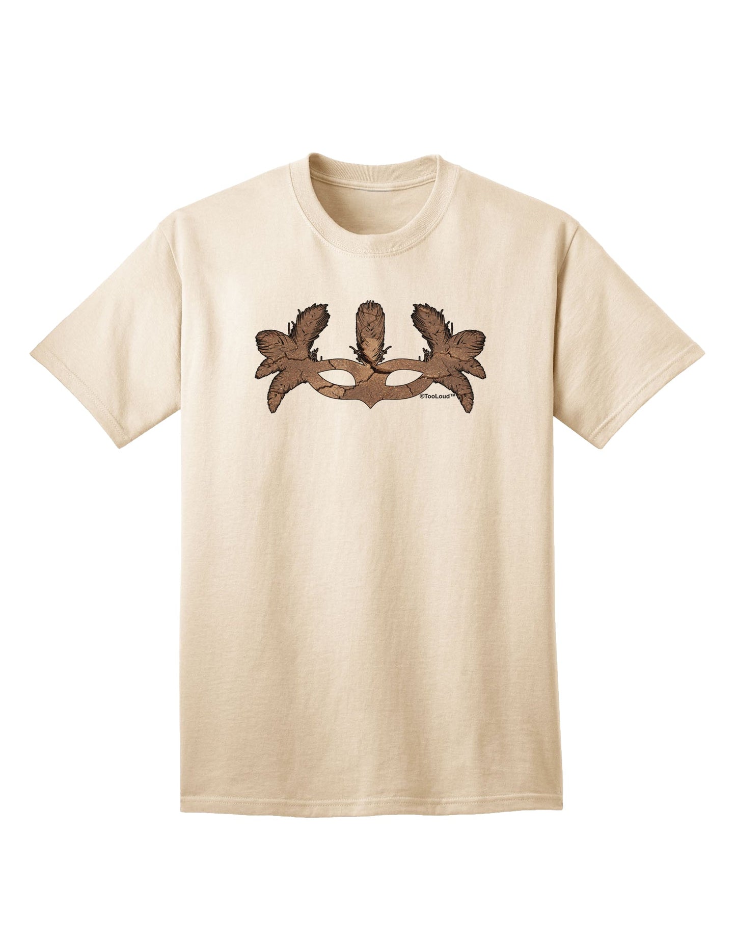 Stylish Earth Masquerade Mask Adult T-Shirt - A Must-Have Addition to Your Wardrobe by TooLoud-Mens T-shirts-TooLoud-Natural-Small-Davson Sales