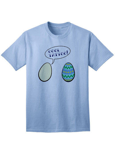 Stylish Easter-themed Tattoo Adult T-Shirt-Mens T-shirts-TooLoud-Light-Blue-Small-Davson Sales