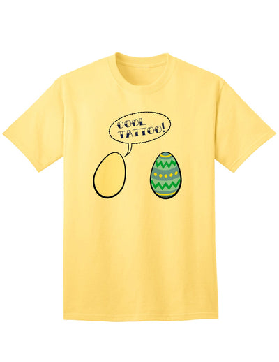 Stylish Easter-themed Tattoo Adult T-Shirt-Mens T-shirts-TooLoud-Yellow-Small-Davson Sales