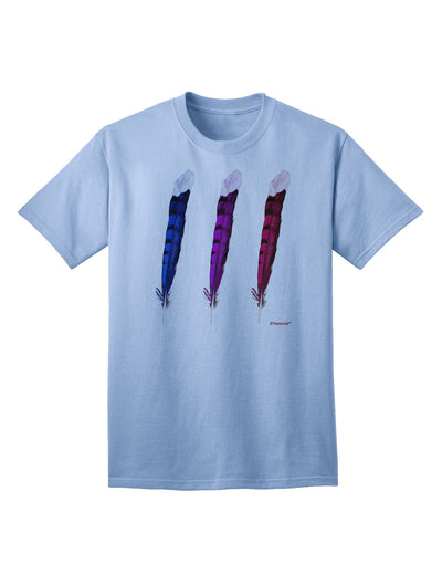 Stylish Feather Trio Adult T-Shirt with Graphic Design by TooLoud-Mens T-shirts-TooLoud-Light-Blue-Small-Davson Sales