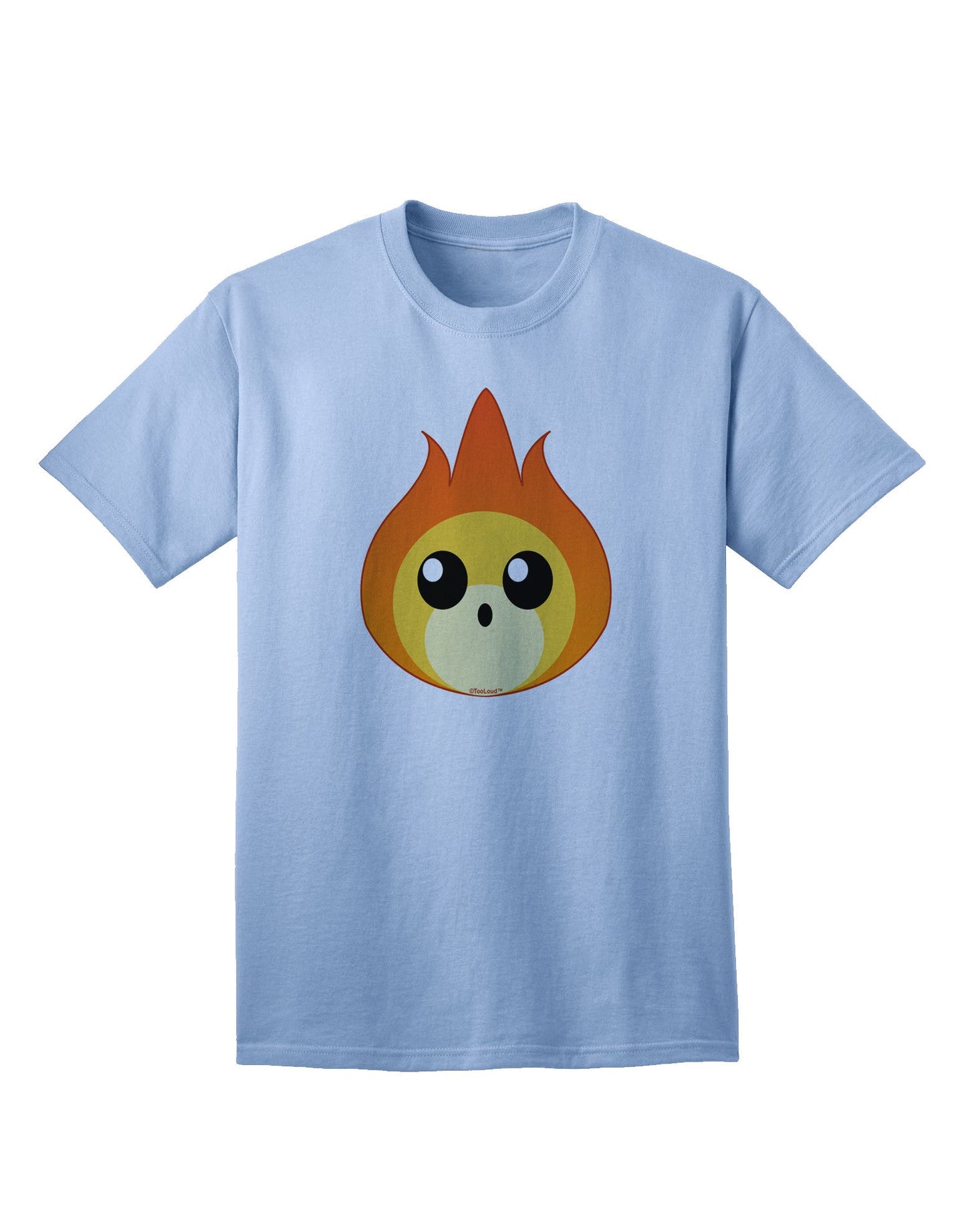 Stylish Fireball Design Adult T-Shirt for Fashion Enthusiasts-Mens T-shirts-TooLoud-Light-Blue-Small-Davson Sales