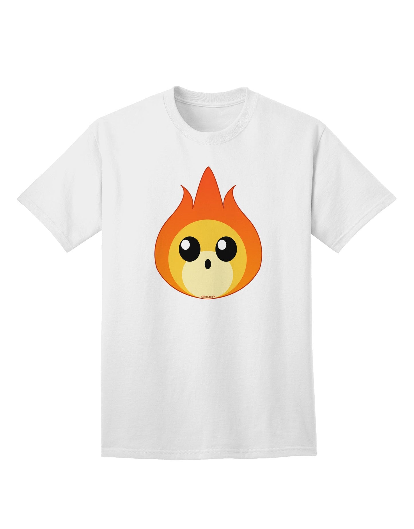 Stylish Fireball Design Adult T-Shirt for Fashion Enthusiasts-Mens T-shirts-TooLoud-White-Small-Davson Sales