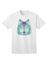 Stylish Geometric Wolf Head Adult T-Shirt Offered by TooLoud-Mens T-shirts-TooLoud-White-Small-Davson Sales