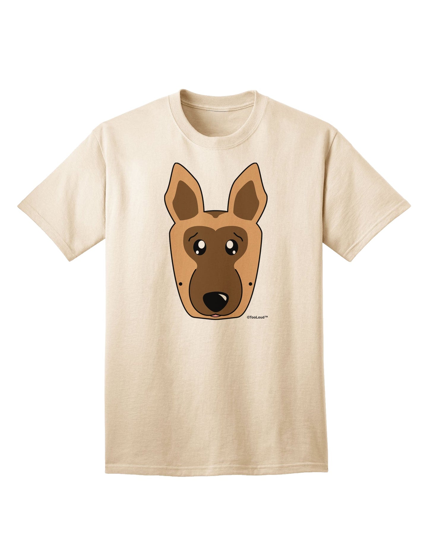 Stylish German Shepherd Dog Adult T-Shirt by TooLoud-Mens T-shirts-TooLoud-Natural-Small-Davson Sales