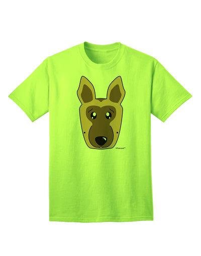 Stylish German Shepherd Dog Adult T-Shirt by TooLoud-Mens T-shirts-TooLoud-Neon-Green-Small-Davson Sales