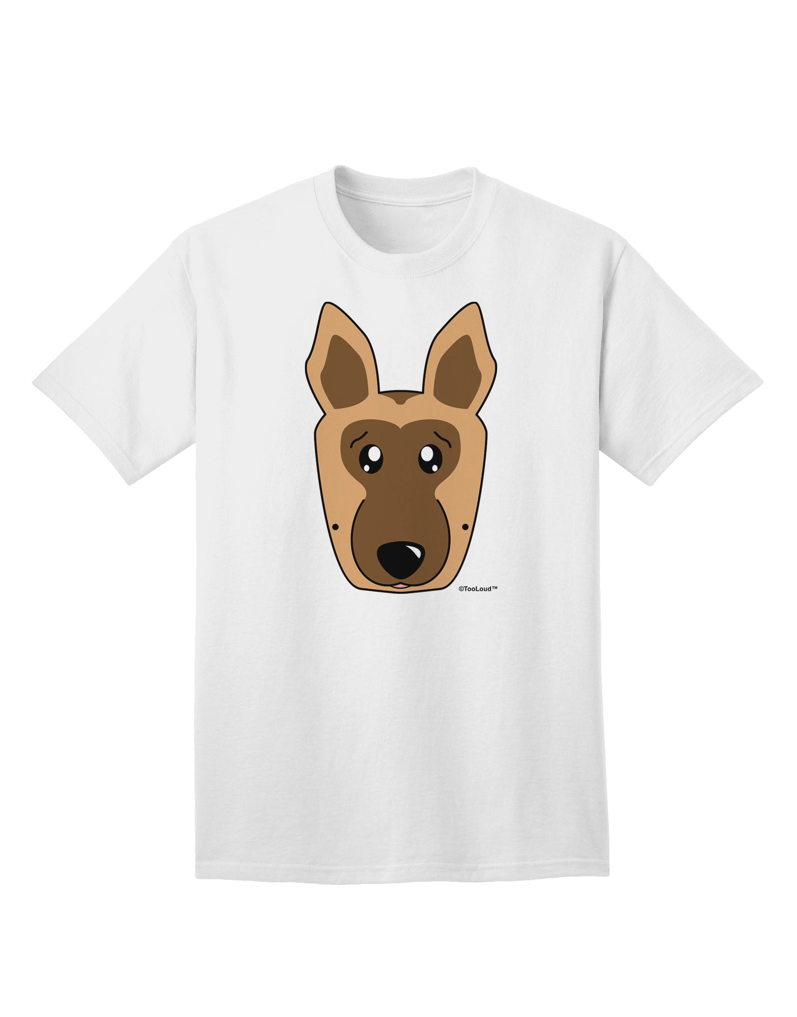 Stylish German Shepherd Dog Adult T-Shirt by TooLoud-Mens T-shirts-TooLoud-White-Small-Davson Sales