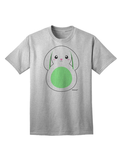 Stylish Green Adult T-Shirt featuring Adorable Bunny with Floppy Ears by TooLoud-Mens T-shirts-TooLoud-AshGray-Small-Davson Sales