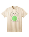 Stylish Green Adult T-Shirt featuring Adorable Bunny with Floppy Ears by TooLoud-Mens T-shirts-TooLoud-Natural-Small-Davson Sales