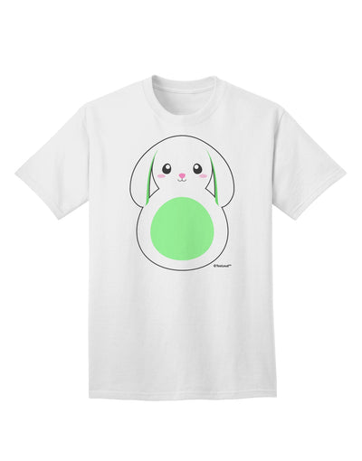 Stylish Green Adult T-Shirt featuring Adorable Bunny with Floppy Ears by TooLoud-Mens T-shirts-TooLoud-White-Small-Davson Sales