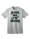 Stylish Green Kisses Adult T-Shirt by TooLoud - Perfect for Celebrating Irish Heritage-Mens T-shirts-TooLoud-AshGray-Small-Davson Sales