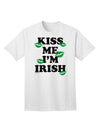 Stylish Green Kisses Adult T-Shirt by TooLoud - Perfect for Celebrating Irish Heritage-Mens T-shirts-TooLoud-White-Small-Davson Sales