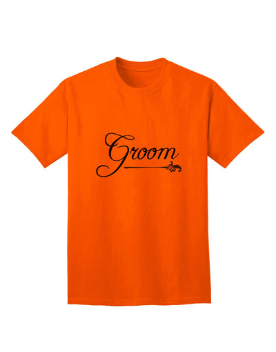 Stylish Groom Adult T-Shirt by TooLoud-Mens T-shirts-TooLoud-Orange-Small-Davson Sales