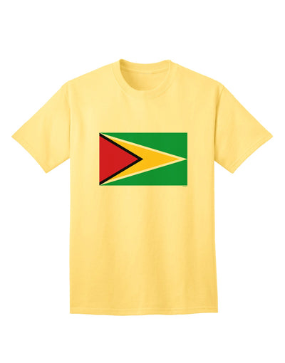 Stylish Guyana Flag Adult T-Shirt by TooLoud-Mens T-shirts-TooLoud-Yellow-Small-Davson Sales